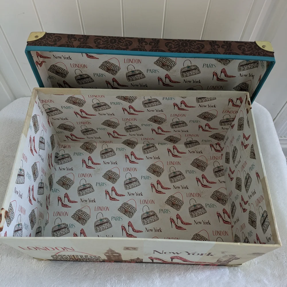 Paris London New York Decorative Storage Box - Picture 6 of 6